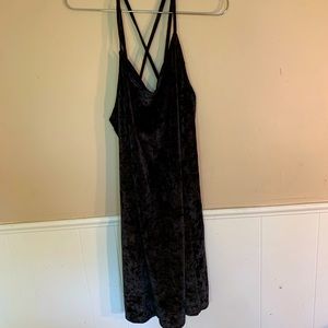Velvet straps dress
